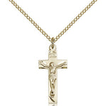 Crucifix Pendant, Gold Filled - Gold-tone