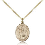 St. Leo the Great Medal, Gold Filled, Medium - Gold-tone