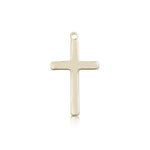 Cross Pendant, 14 Karat Gold - 14 KT Yellow Gold