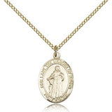 Our Lady of Knots Medal, Gold Filled, Medium - Gold-tone