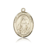 St. Juliana Medal, 14 Karat Gold, Large - 14 KT Yellow Gold