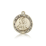 Scapular Medal, 14 Karat Gold - 14 KT Yellow Gold