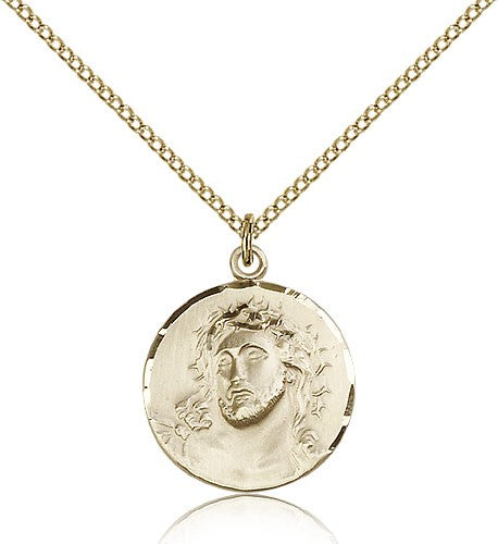 Ecce Homo Medal, Gold Filled - Gold-tone