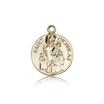 St. Nicholas Medal, 14 Karat Gold - 14 KT Yellow Gold
