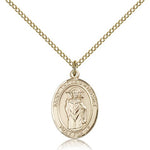 St. Thomas A Becket Medal, Gold Filled, Medium - Gold-tone