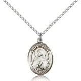 St. Dorothy Medal, Sterling Silver, Medium - 18&quot; 1.2mm Sterling Silver Chain + Clasp