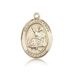 St. John Licci Medal, 14 Karat Gold, Large - 14 KT Yellow Gold