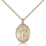 St. Wolfgang Medal, Gold Filled, Medium - Gold-tone