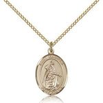 St. Isabella of Portugal Medal, Gold Filled, Medium - Gold-tone