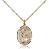 St. Isabella of Portugal Medal, Gold Filled, Medium - Gold-tone