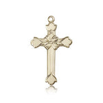 Cross Pendant, 14 Karat Gold - 14 KT Yellow Gold
