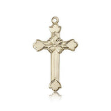 Cross Pendant, 14 Karat Gold - 14 KT Yellow Gold