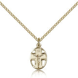 Crucifix Pendant, Gold Filled - Gold-tone