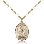 St. Timothy Medal, Gold Filled, Medium - Gold-tone