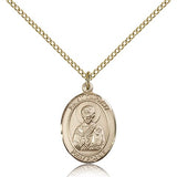 St. Timothy Medal, Gold Filled, Medium - Gold-tone