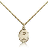 Holy Communion Medal, Gold Filled - Gold-tone