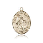 St. Gabriel the Archangel Medal, 14 Karat Gold, Large - 14 KT Yellow Gold