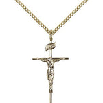 Crucifix Pendant, Gold Filled - Gold-tone