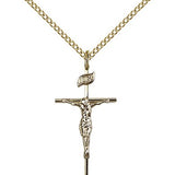 Crucifix Pendant, Gold Filled - Gold-tone