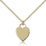 Heart Medal, Gold Filled - Gold-tone