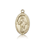 Scapular Medal, 14 Karat Gold - 14 KT Yellow Gold
