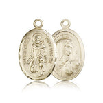 St. Peregrine Medal, 14 Karat Gold - 14 KT Yellow Gold