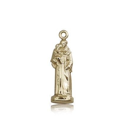 St. Anthony Medal, 14 Karat Gold - 14 KT Yellow Gold