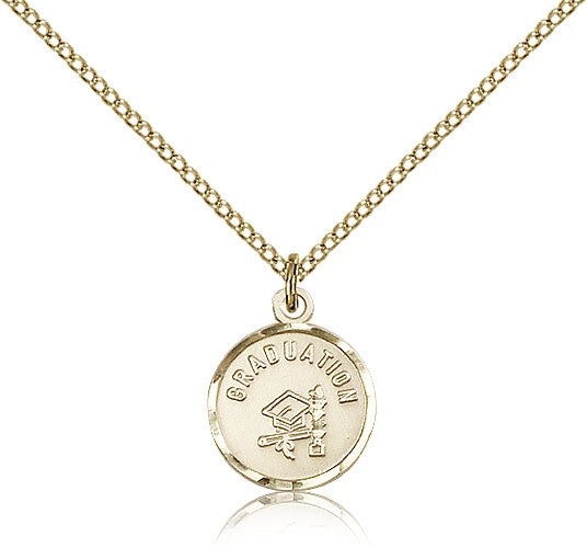 Graduation Medal, Gold Filled - Gold-tone