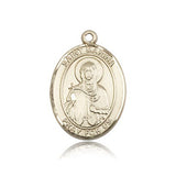 St. Marina Medal, 14 Karat Gold, Large - 14 KT Yellow Gold
