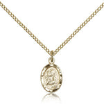 St. Anthony Medal, Gold Filled - Gold-tone