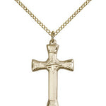 Cross Pendant, Gold Filled - Gold-tone