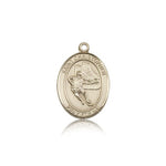 St. Christopher Hockey Medal, 14 Karat Gold, Medium - 14 KT Yellow Gold