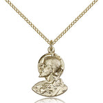 Head of Christ Medal, Gold Filled - Gold-tone
