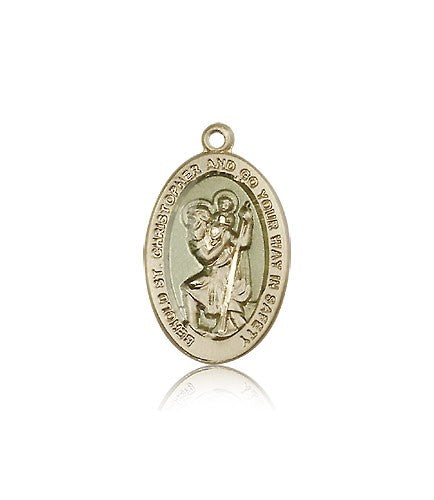 St. Christopher Medal, 14 Karat Gold - 14 KT Yellow Gold