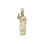 St. Florian Medal, 14 Karat Gold - 14 KT Yellow Gold