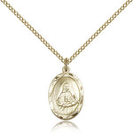 St. Frances Cabrini Medal, Gold Filled - Gold-tone