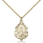 St. Theresa Medal, Gold Filled - Gold-tone