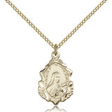 St. Theresa Medal, Gold Filled - Gold-tone