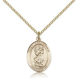 St. Christopher Medal, Gold Filled, Medium - Gold-tone