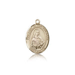Our Lady of the Railroad Medal, 14 Karat Gold, Medium - 14 KT Yellow Gold