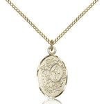Miraculous Medal, Gold Filled - Gold-tone
