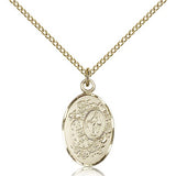 Miraculous Medal, Gold Filled - Gold-tone