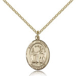 St. Valentine of Rome Medal, Gold Filled, Medium - Gold-tone