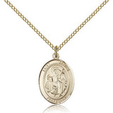 St. James the Greater Medal, Gold Filled, Medium - Gold-tone