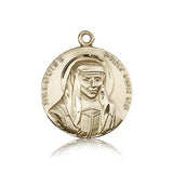 St. Louise Medal, 14 Karat Gold - 14 KT Yellow Gold