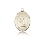 St. Sebastian Rugby Medal, 14 Karat Gold, Medium - 14 KT Yellow Gold