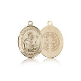 St. Benedict Medal, 14 Karat Gold, Medium - 14 KT Yellow Gold