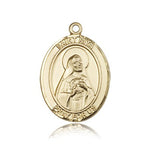 St. Rita of Cascia Medal, 14 Karat Gold, Large - 14 KT Yellow Gold