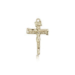Nail Crucifix Pendant, 14 Karat Gold - 14 KT Yellow Gold