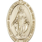 Miraculous Medal, 14 Karat Gold - 14 KT Yellow Gold
